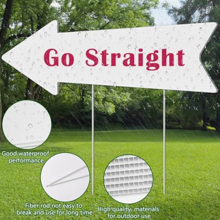 Blank-Arrow-Signs with Stakes  - Yard Sign Blank reseña y precio