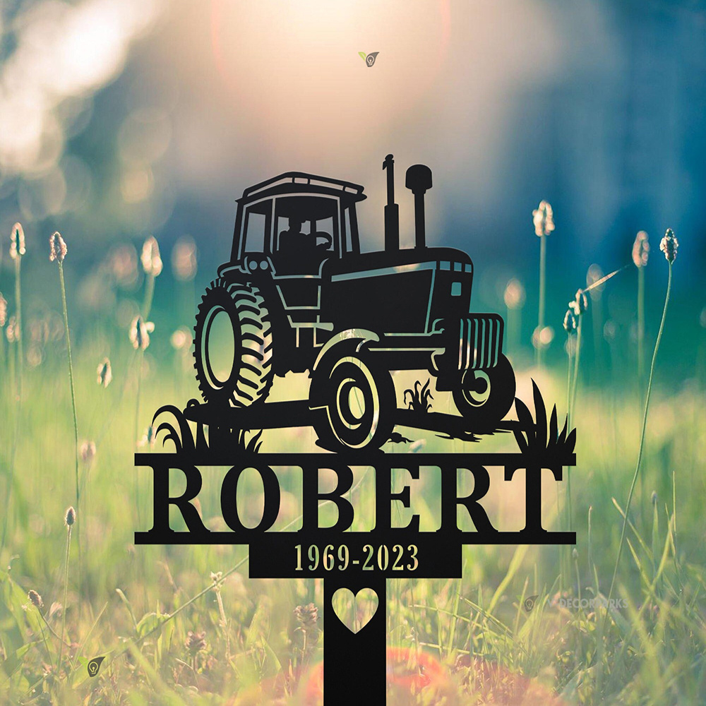 Custom Farmer Memorial Metal S - Yard Sign Blank reseña y precio