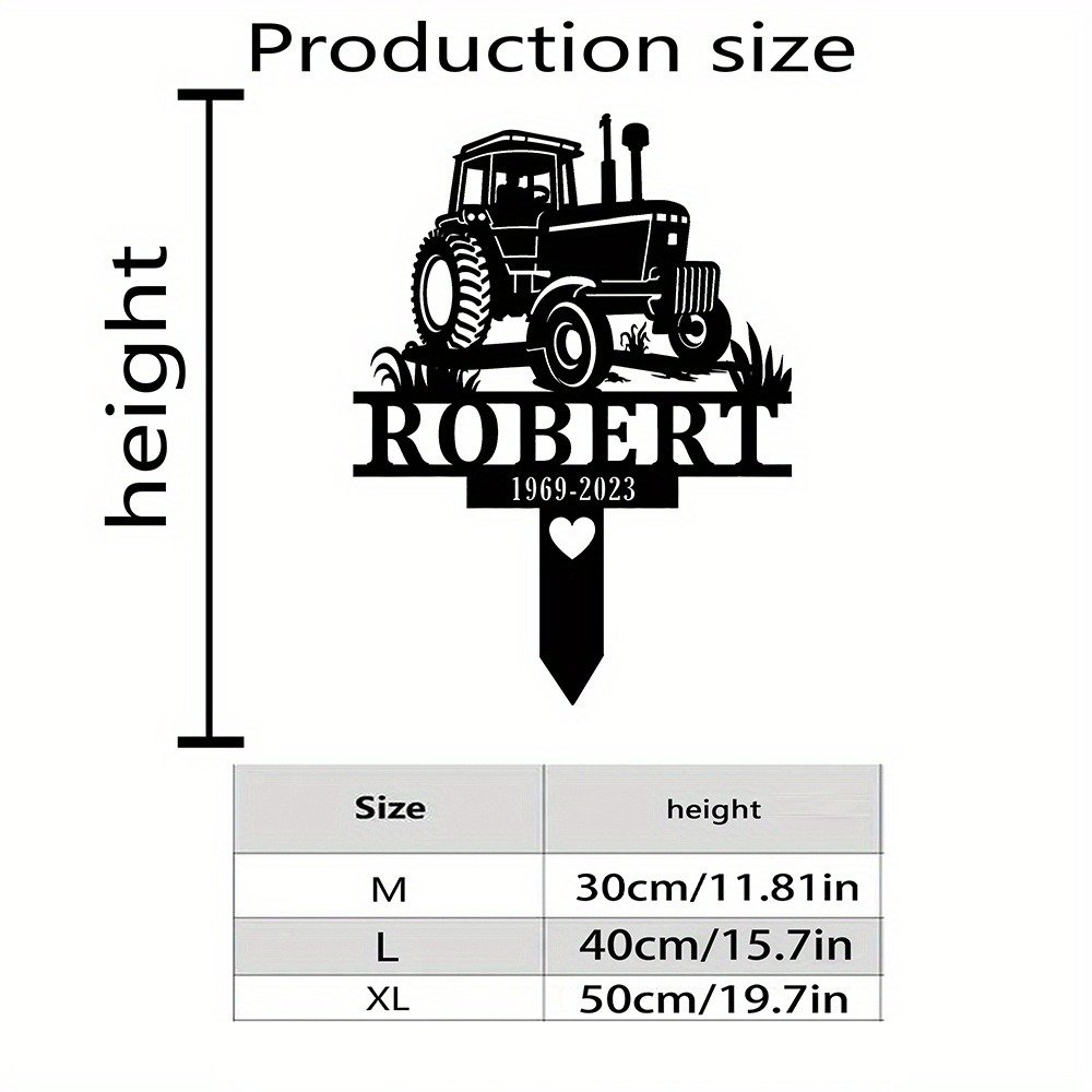Custom Farmer Memorial Metal S - Yard Sign Blank reseña y precio