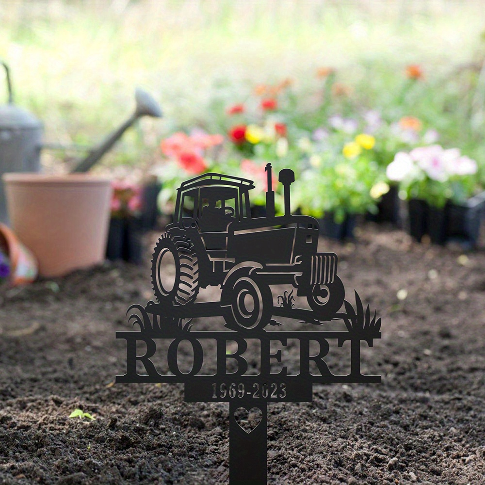 Custom Farmer Memorial Metal S - Yard Sign Blank reseña y precio