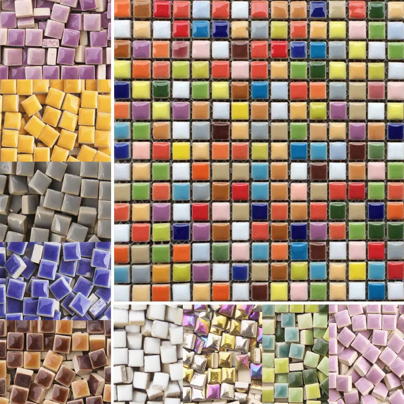 100g DIY Ceramic Mosaic Tiles  - Ceramic Tile Blank reseña y precio