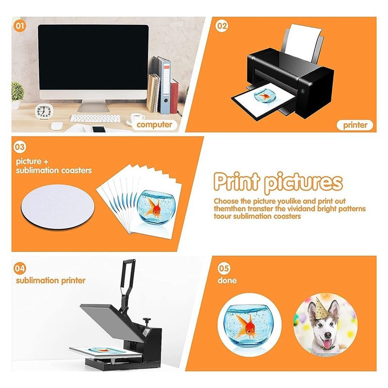 AB46-Sublimation Blank Coaster - Coaster Sublimation Blank reseña y precio