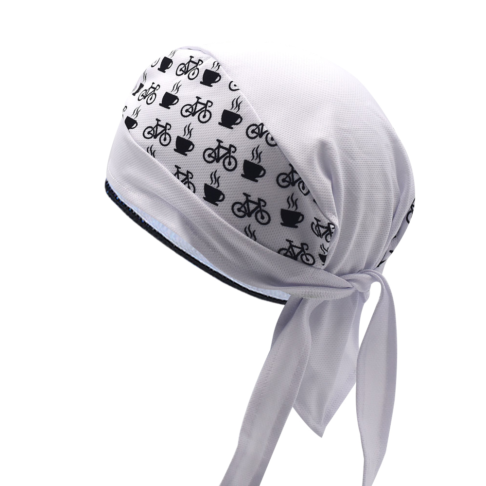 Classic Men White Cycling Cap  - Bandana Blank White reseña y precio