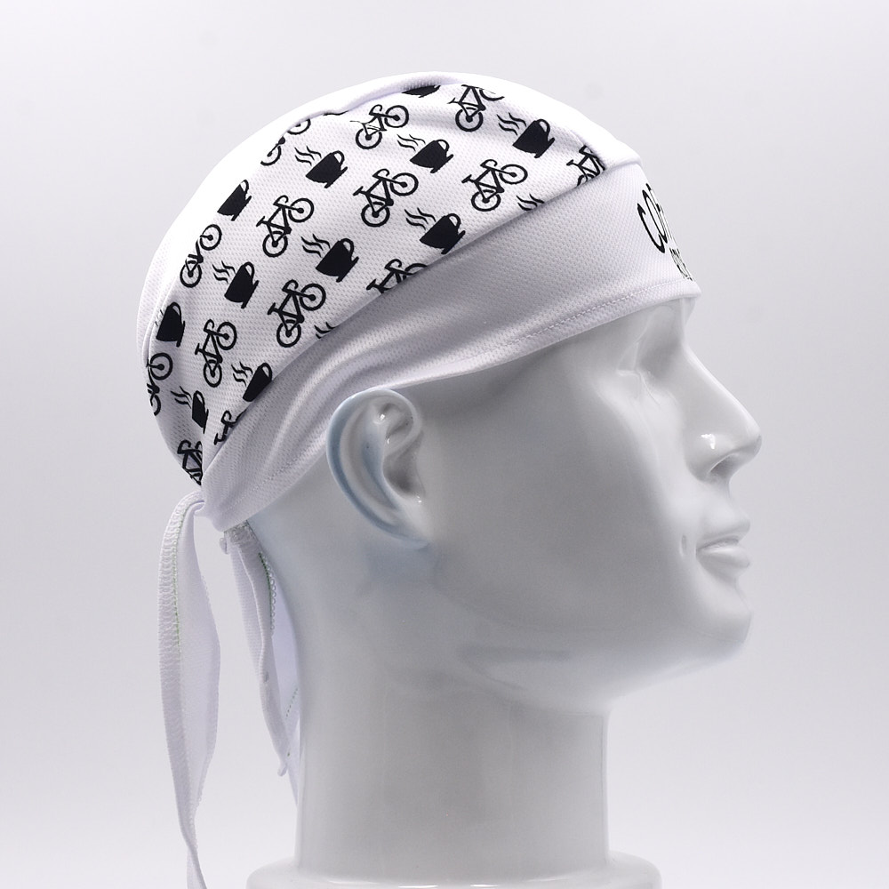 Classic Men White Cycling Cap  - Bandana Blank White reseña y precio