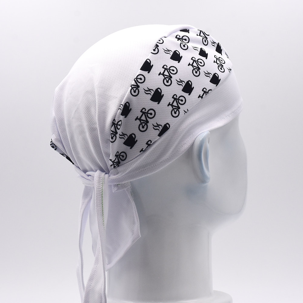 Classic Men White Cycling Cap  - Bandana Blank White reseña y precio