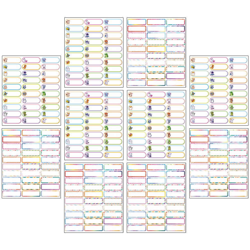 10 Sheets Writable Name Tag St - Water Bottle Blank reseña y precio