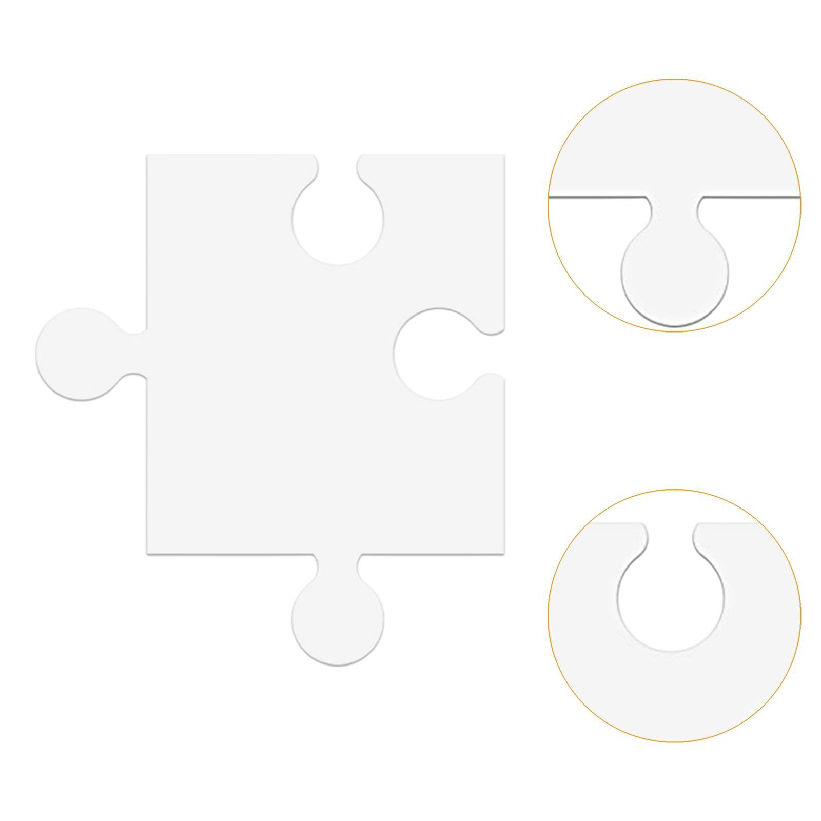 24Pcs White Cardboard Blank Ji - Puzzle Blank White reseña y precio