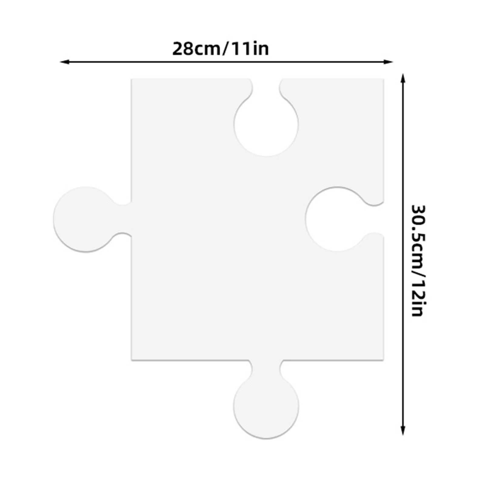 24Pcs White Cardboard Blank Ji - Puzzle Blank White reseña y precio