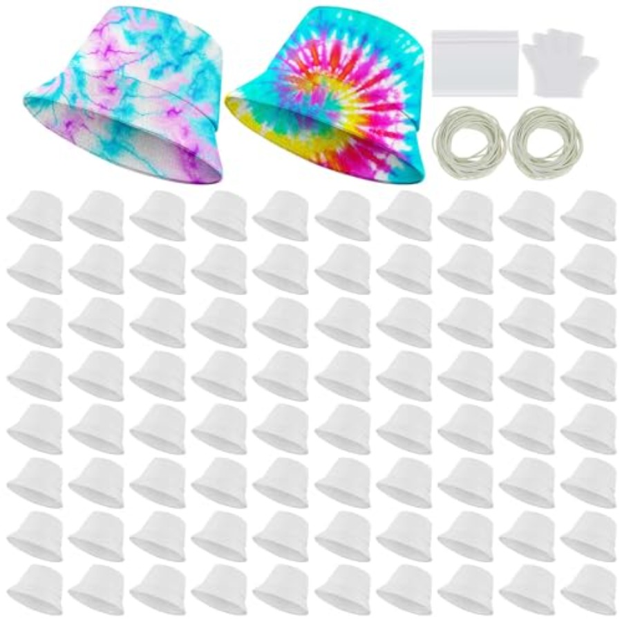 White cotton bucket hat for ti - Hat Sublimation Blank reseña y precio