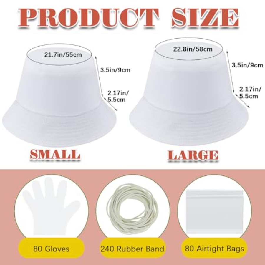 White cotton bucket hat for ti - Hat Sublimation Blank reseña y precio