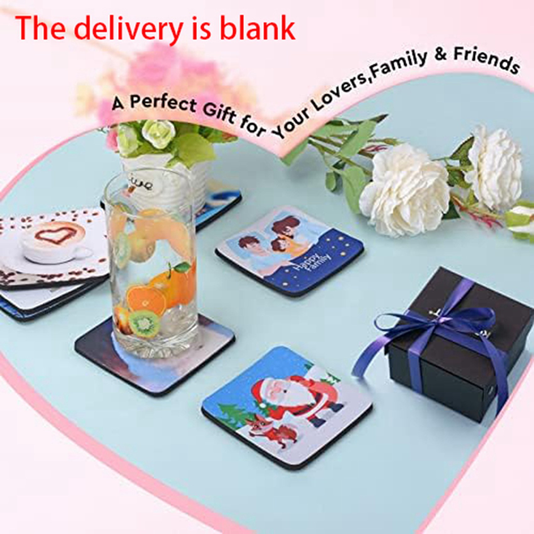 F-F 40PCS Square Sublimation B - Coaster Sublimation Blank reseña y precio