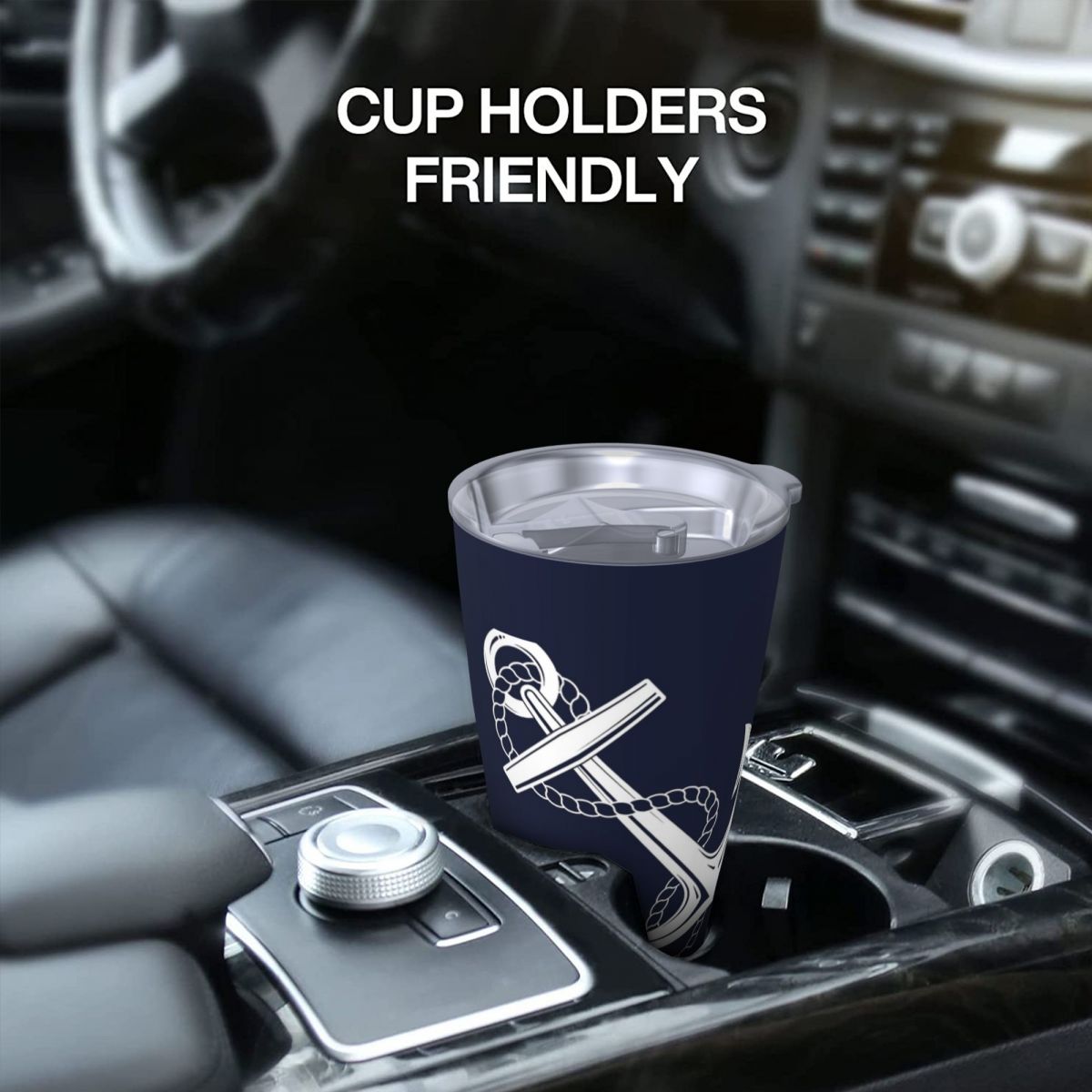 Anchor Nautical White & Navy S - Tumbler 20Oz White reseña y precio