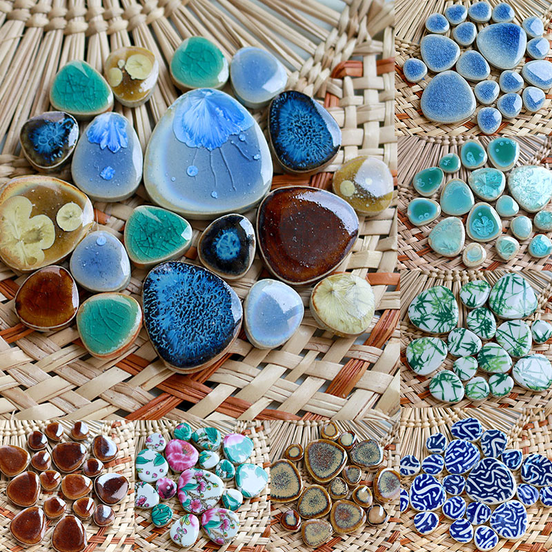 100g DIY Ceramic Mosaic Tiles  - Ceramic Tile Blank reseña y precio