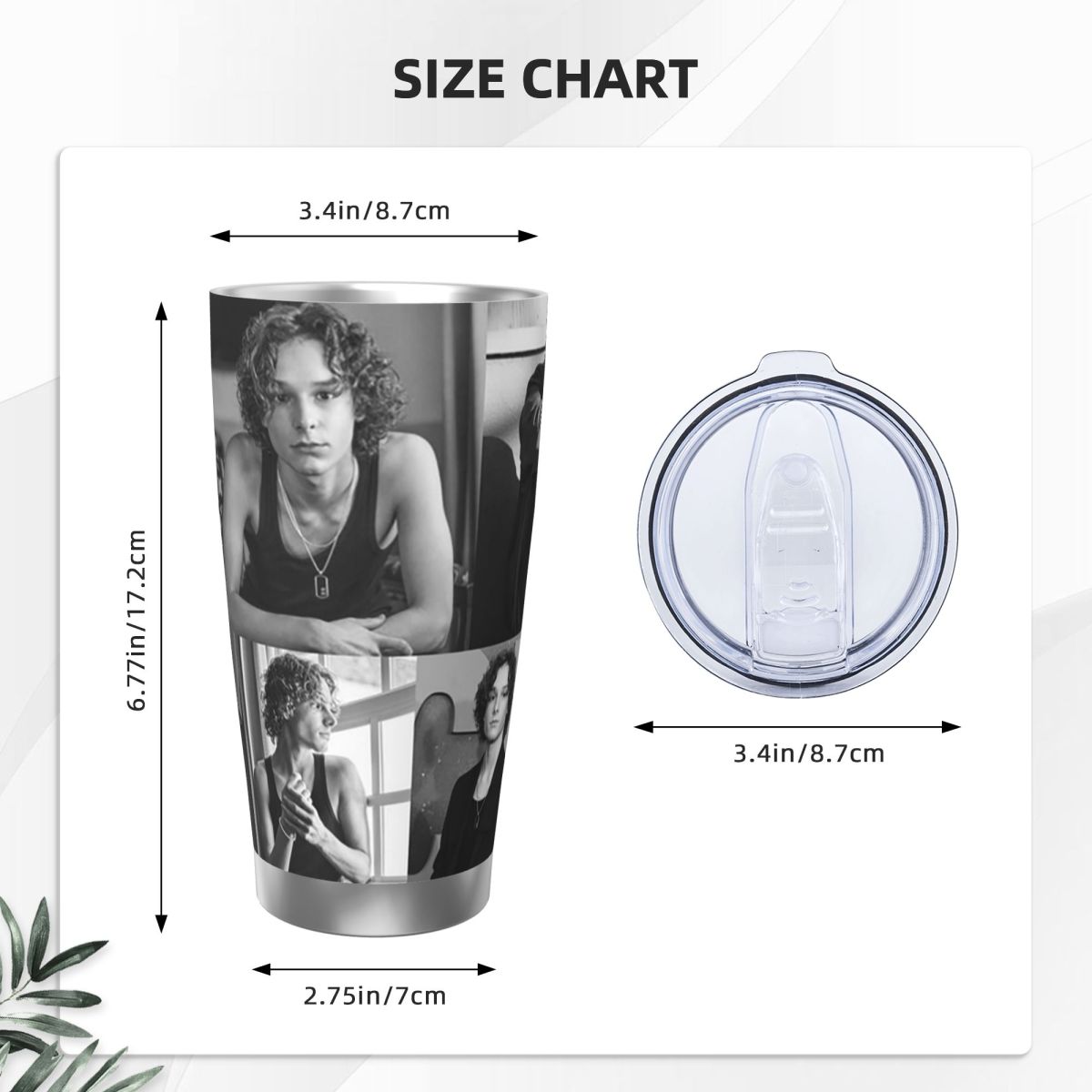 Black And White Mason Thames C - Tumbler 20Oz White reseña y precio