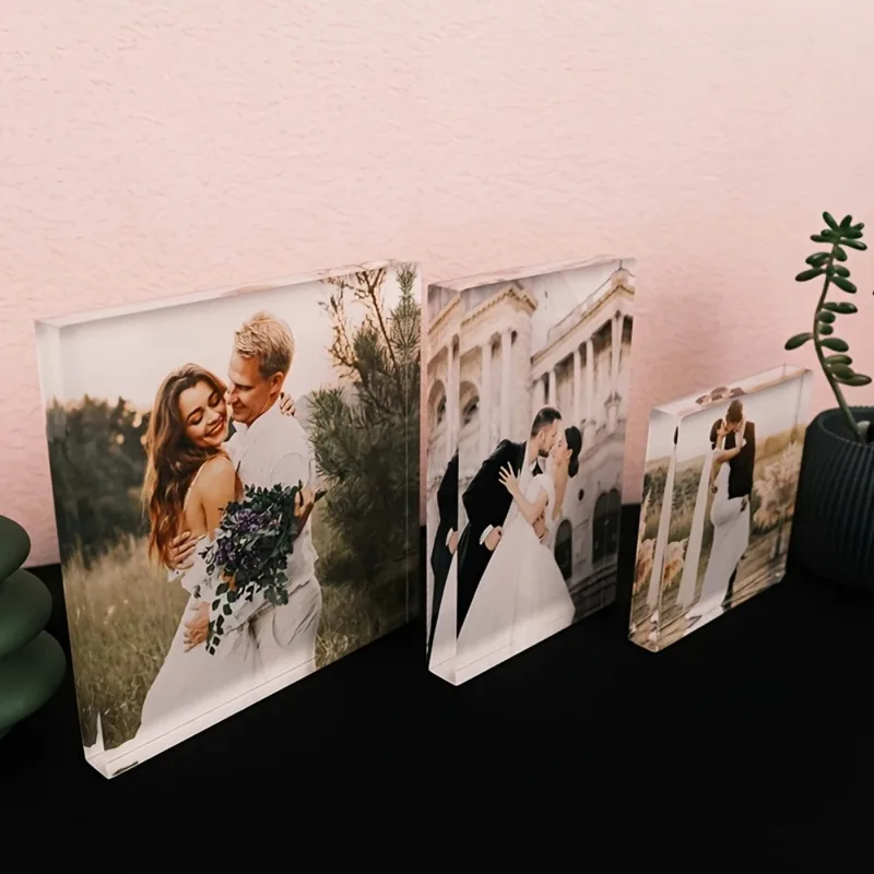 Custom Acrylic Anniversary Pho - Photo Acrylic Block reseña y precio