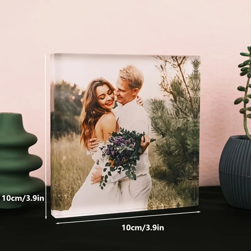 Custom Acrylic Anniversary Pho - Photo Acrylic Block reseña y precio