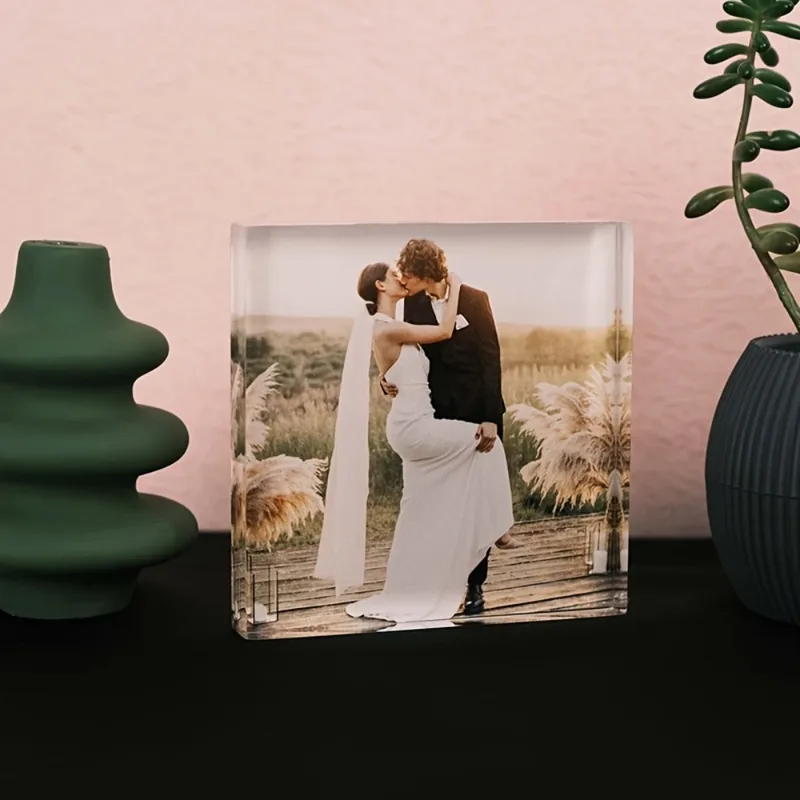 Custom Acrylic Anniversary Pho - Photo Acrylic Block reseña y precio