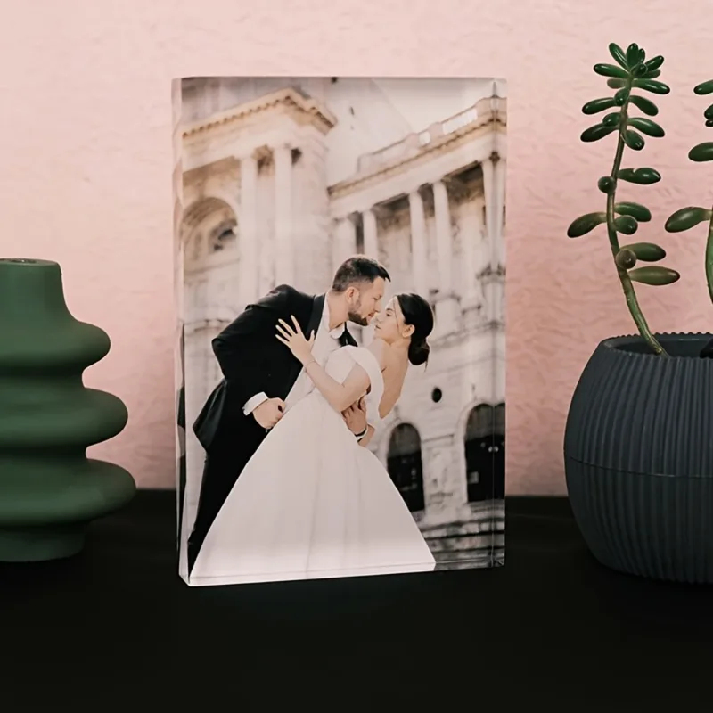 Custom Acrylic Anniversary Pho - Photo Acrylic Block reseña y precio