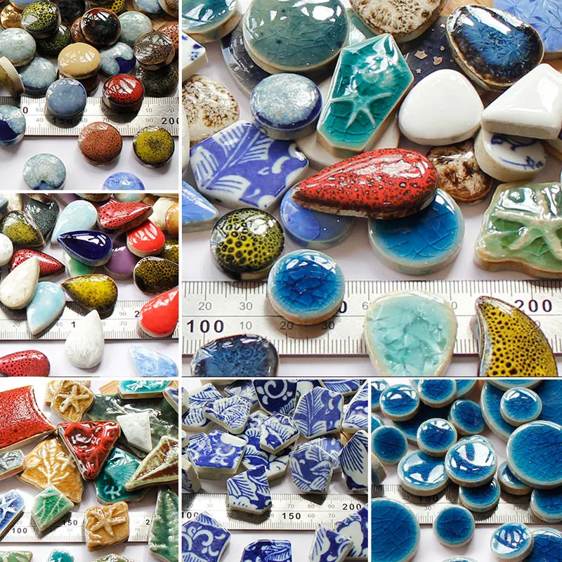 100g Oval Ceramic Mosaic Tiles - Ceramic Tile Blank reseña y precio