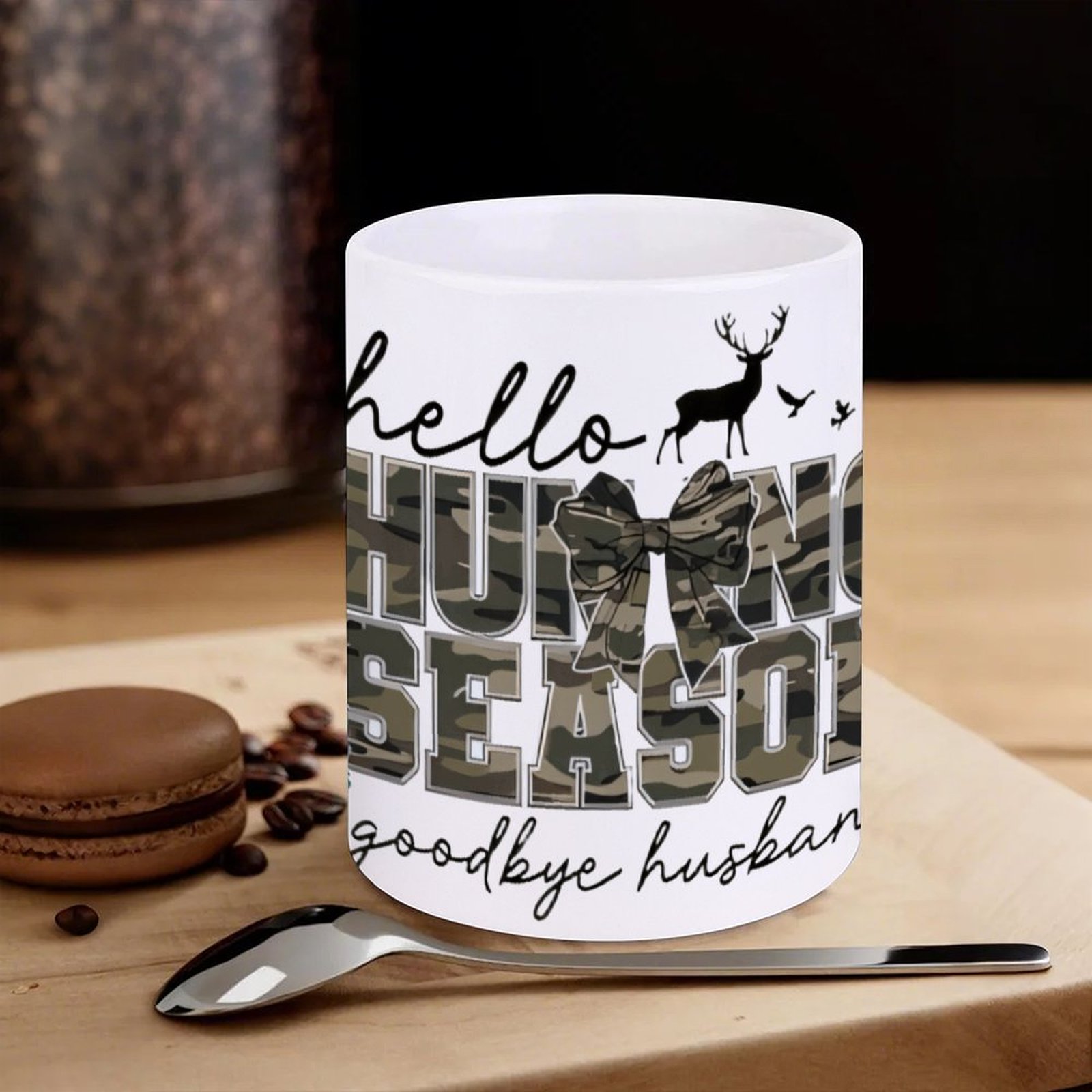 Hello Hunting Season Goodbye H - Sublimation Mug White reseña y precio