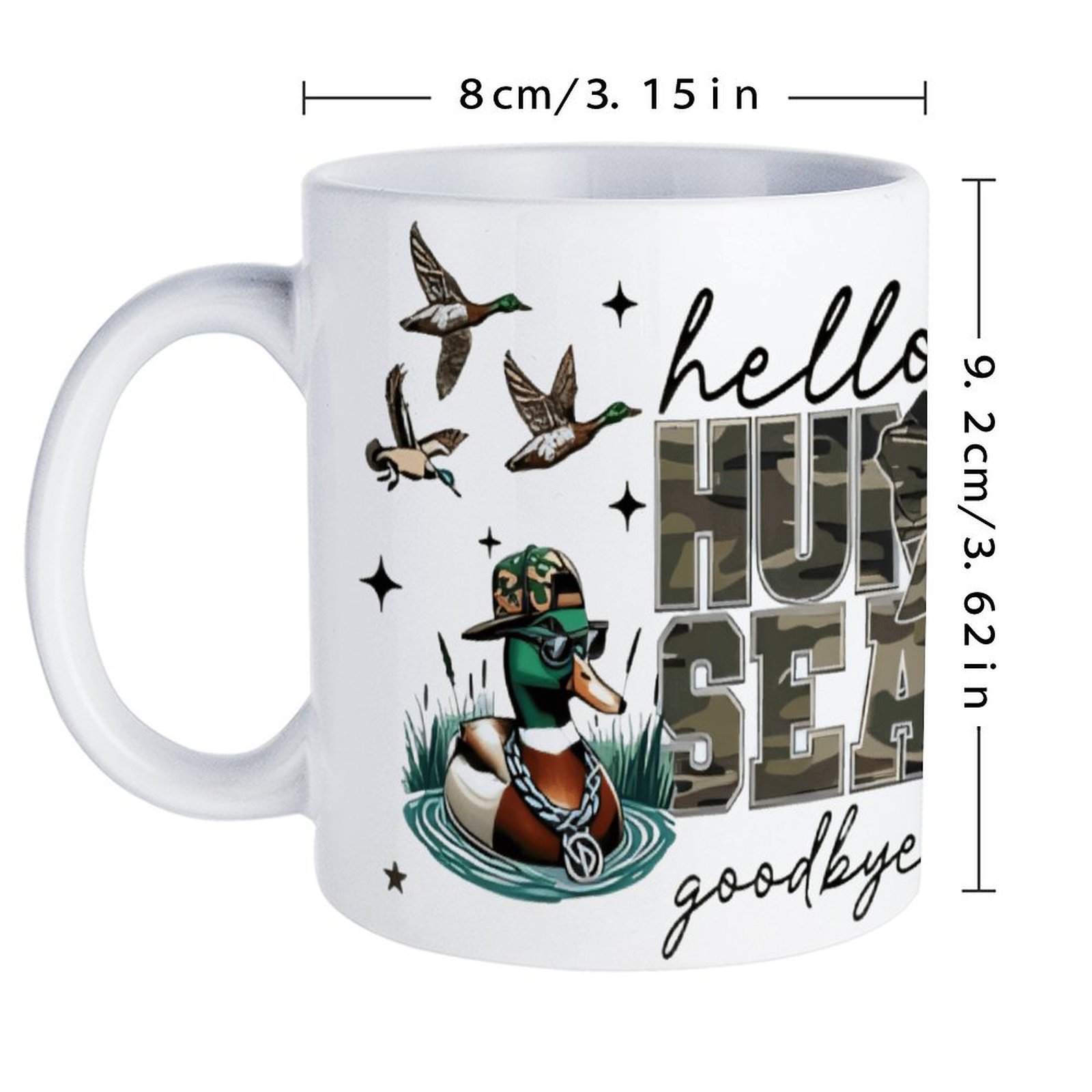 Hello Hunting Season Goodbye H - Sublimation Mug White reseña y precio