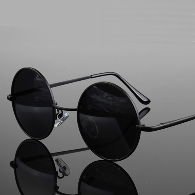 Retro Vintage Round Sunglasses - Metal Photo Panel reseña y precio